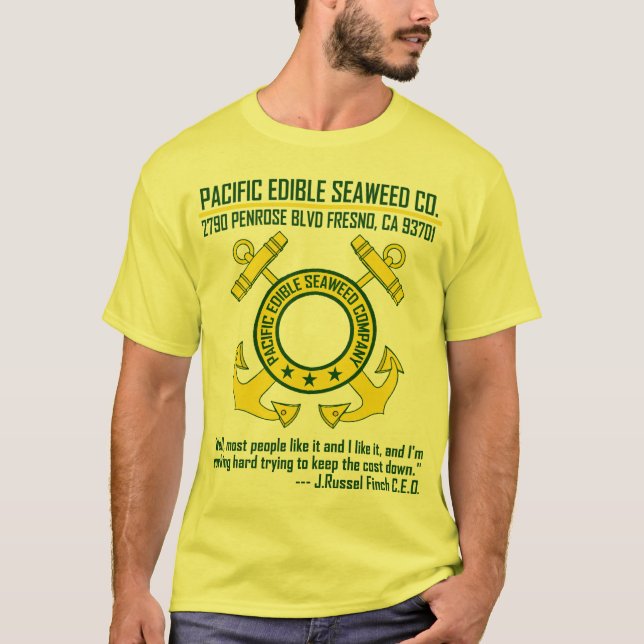 T-shirt Pacific Edible Seaweed Company - Fresno, CA (Devant)