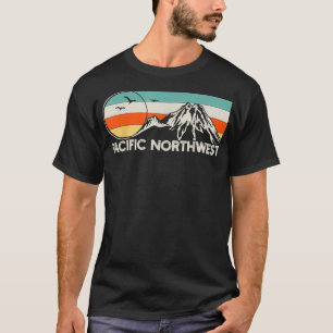 T-shirt Pacific Northwest Mountain Retro