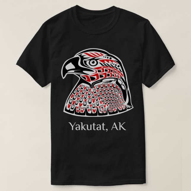 T-shirt Pacific NW SE Amérindien Aigle Yakutat (Design devant)