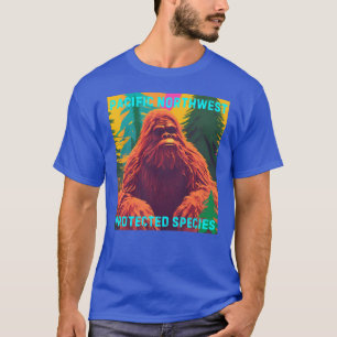 T-shirt Pacifique Espèces protégées du Nord-Ouest Sasquatc