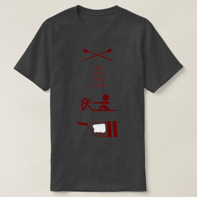 T-shirt Pack d'autocollants d'aviron 2 (Design devant)