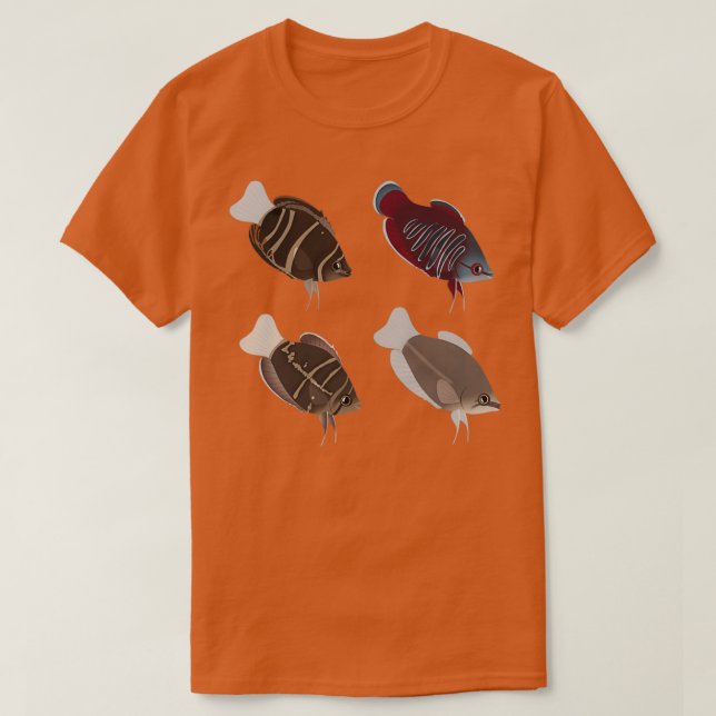 T-shirt Pack de différentes Betta sauvages (Design devant)