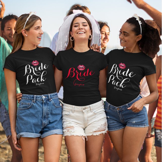 T-shirt Pack de mariée Vampire personnalisable Bachelorett (Créateur téléchargé)