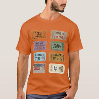 T-shirt Pack de stickers Movieicket actif drôle