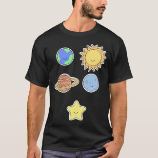 T-shirt Pack système solaire