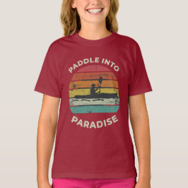 T-shirt "Paddle into Paradise." en couleur :