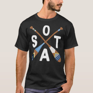 T-shirt Paddle Minnesota, SOTA Lake Life Oars peints