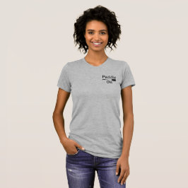 T-shirt Paddle On Design - Bella+Canvas Femme Slim Fit T
