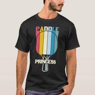 T-shirt Paddle Princess Ping Pong Player Femme