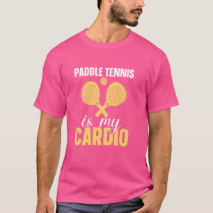 T-shirt Paddle Tennis Est Mon Cardio Funny Padel Tennis Pl
