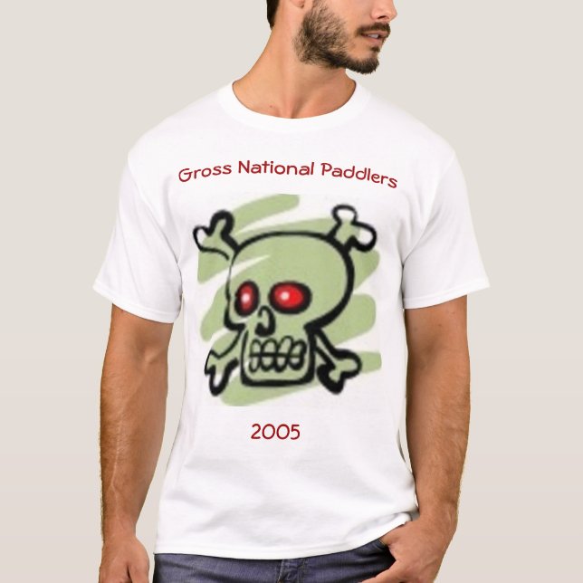 T-shirt paddlers nationaux bruts 2005 (Devant)
