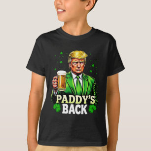 T-shirt Paddy's Back Trump Bière Shamrock L