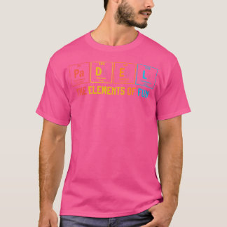 T-shirt Padel Les Éléments D'Amusement Périodique Table Pa