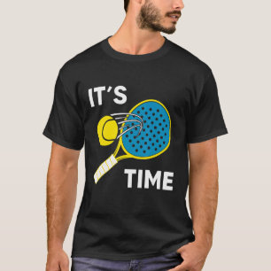 T-shirt Padel Man Woman Mesh C'est Padel Time Drôle