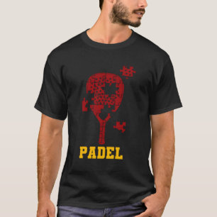 T-shirt Padel Paddle Tennis Paddel Racquet Ball Puzzle
