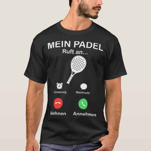 T-shirt Padel Tennis Evolution Padel Tennis Player Hobby b (Devant)