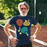 Padel Tennis Rackets et Balls Collage Graphique