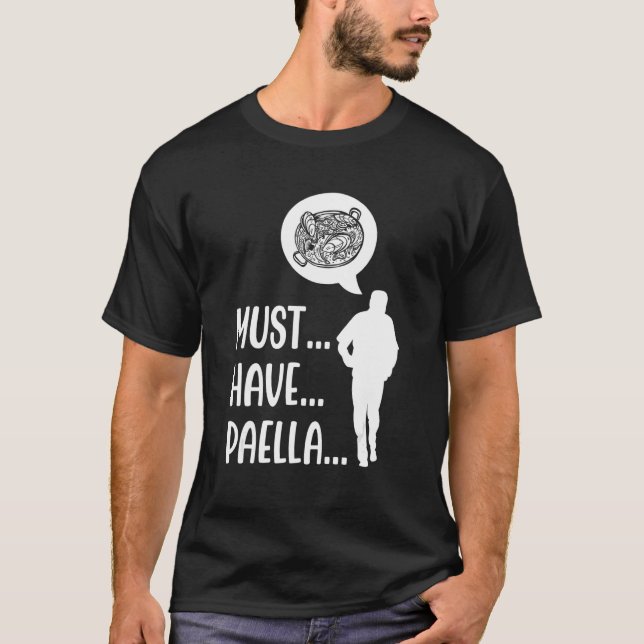 T-shirt Paella Food Paella Zombie Food Humour Paella Lifes (Devant)