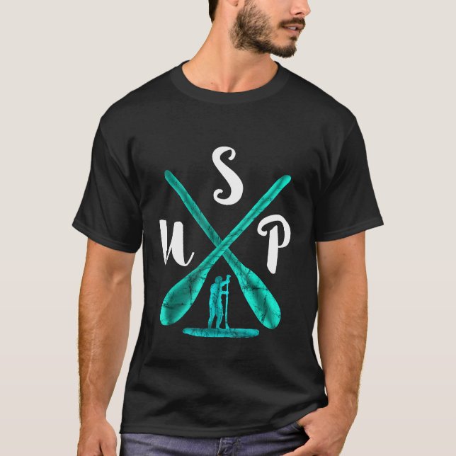 T-shirt Pagaie de Surf de tableau de bord SUP (Devant)