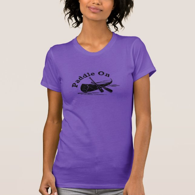 T-shirt Pagaie En Perte De Conception - Application Améric (Devant)