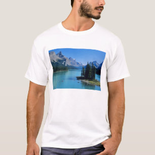 T-shirt Pagaie sur le lac Maligne à Spirit Island