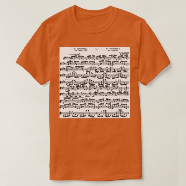 T-shirt Paganini Caprice I (Design devant)