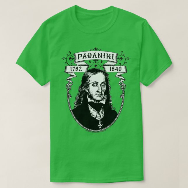T-shirt Paganini pour s foncé (Design devant)