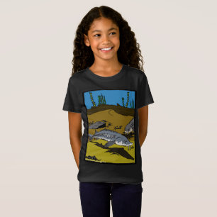 T-Shirt PAGE DE COLORIAGE DE L'ESTURGEON & ÉCAILLES - t-sh