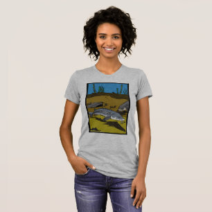 T-shirt PAGE DE COLORIAGE DE L'ESTURGEON & ÉCAILLES - t-sh