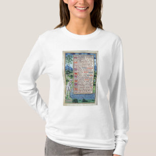 T-shirt Page du texte latin avec la frontière