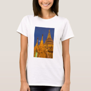 T-shirt Pagode de Shwedagon la nuit, Myanmar
