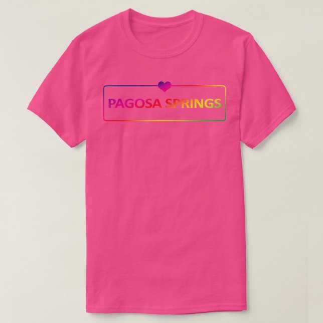 T-shirt Pagosa Springs Colorado 1 (Design devant)