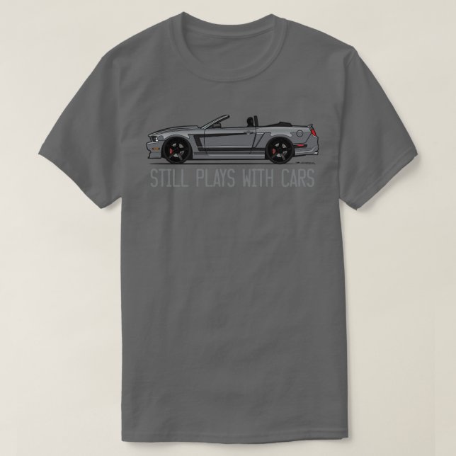 T-shirt Paie Toujours Avec Les Voitures Sterling Grey (Design devant)