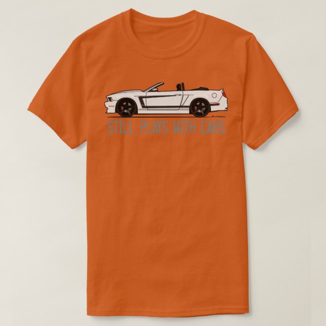 T-shirt Paie Toujours Avec Les VoituresBlanc (Design devant)