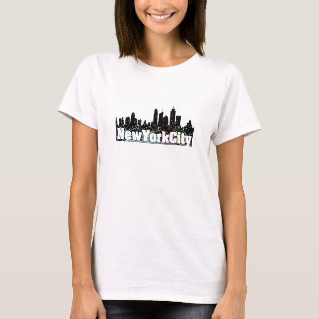T-shirt Paillette de New York City (Devant)