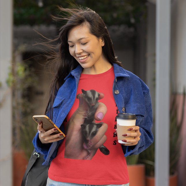 T-shirt Paillettes de sucre bébé avec maillot de texte (Baby Sugar Gliders with Text Shirt)