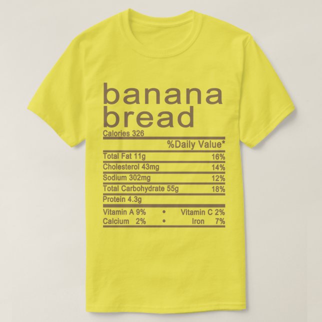 T-shirt pain à la banane (Design devant)