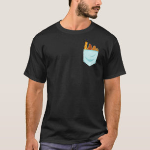 T-shirt Pain Baguette Croissant Petit-déjeuner sac de chem