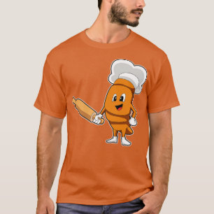 T-shirt Pain comme cuisson avec broche à rouleaux