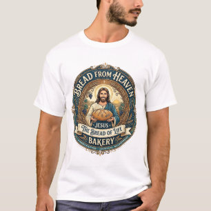 T-shirt Pain De Ciel Jésus Pain De Vie Boulangerie Chrétie