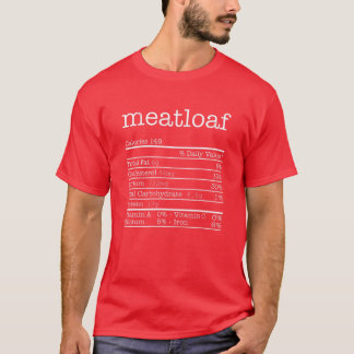 T-shirt Pain de viande Nutrition Faits drôle Thanksgiving 