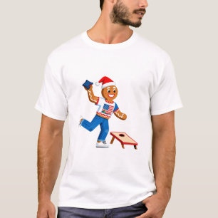 T-shirt Pain d'épice Cornhole Noël 2026 Vacances Tailga
