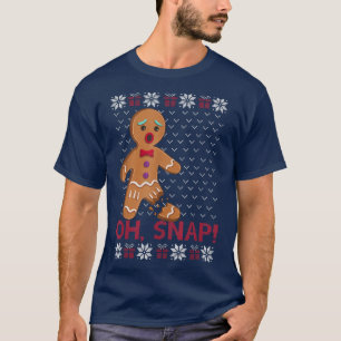 T-shirt Pain d'épices Homme Cookie XMas Oh Snap Funny mign