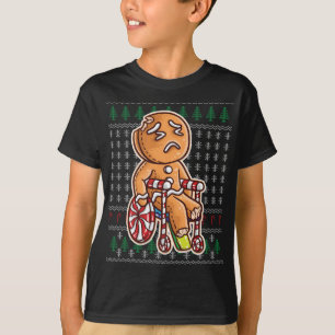 T-shirt Pain D'Épices Homme En Fauteuil Roulant Broken Leg