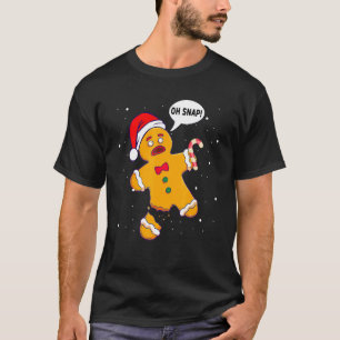 T-shirt Pain d'épices Homme Oh Snap Noël Famille Baking Co