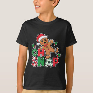 T-shirt Pain d'épices Homme Oh Snap Noël Funny Cookie Bak