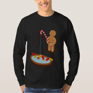 T-shirt Pain D'Épices Homme Pêche Avec Un Ver Gommy