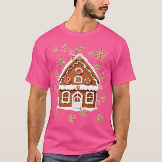 T-shirt Pain d'épices Maison Cute Snowflakes Cookies