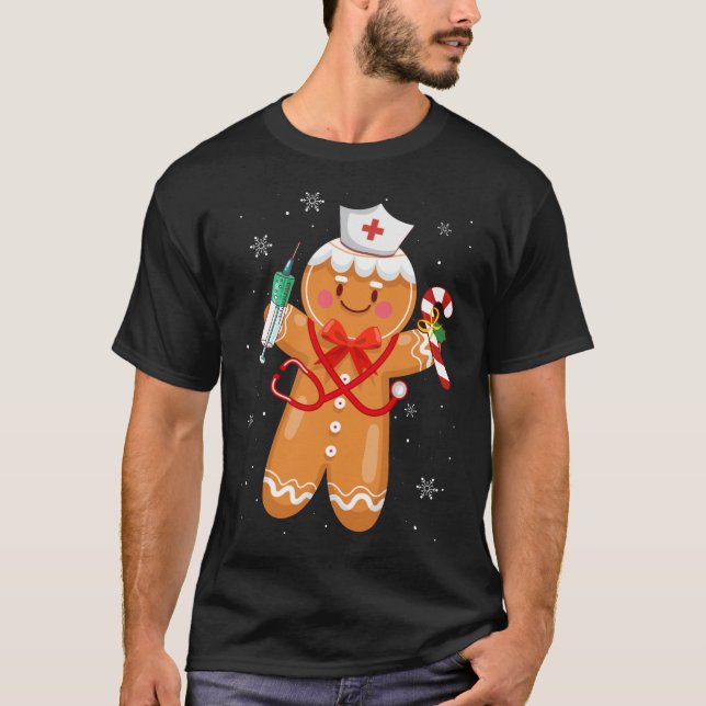 T-shirt Pain d'épices Noël Cookies de Noël Pâtisserie Infi (Devant)