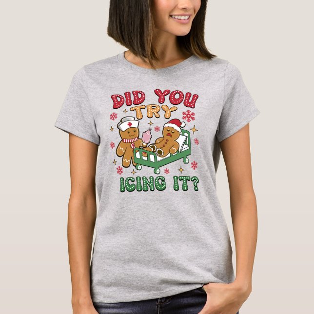 T-shirt Pain d'épices Noël drôle (Devant)